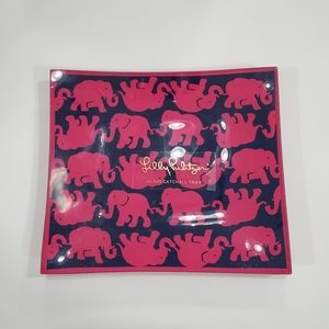 Lilly Pulitzer glass tray